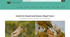 Desktop Screenshot of cedobirding.com