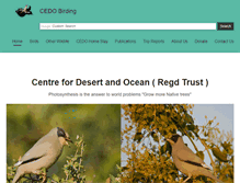 Tablet Screenshot of cedobirding.com